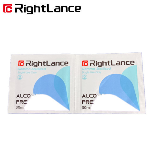 4.3in 5.9in Cồn Chuẩn bị cồn Miếng bông cotton đắp lên vết thương 70% Isopropyl ISO13485